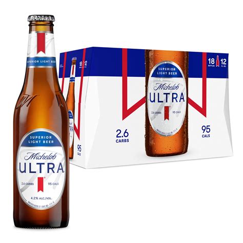 Michelob ULTRA Superior American Light Lager Beer 18 pack 12 fl oz ...