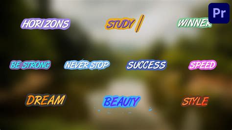 Preset Titles | Premiere Pro MOGRT | Creative Market