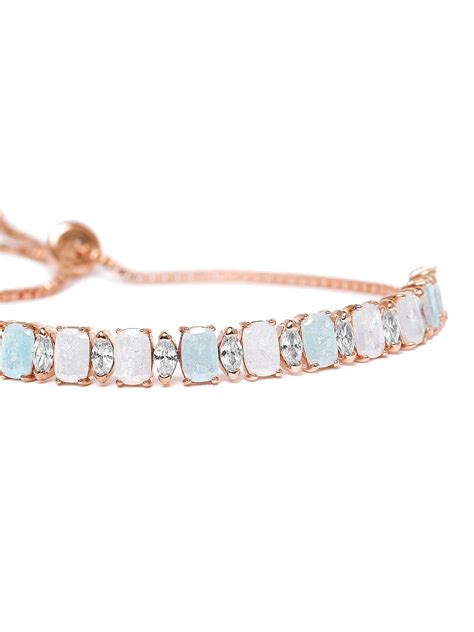 Glam Crystal Accent Adjustable Bracelet - Multi – Peora