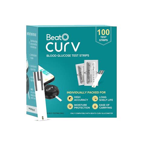 BeatO Curv Glucometer Test Strips for Glucometer Machine | Sugar Test ...