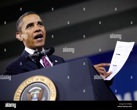 President Barack Obama makes a statement on the economy at James Lee ...