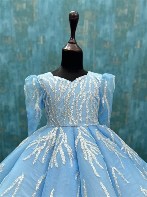 Princess Gown Online | Blue Princess Ball Gown