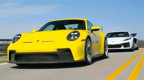شاهد شيفروليه كورفيت زد 06 في سباق مع بورشه 911 جي تي 3