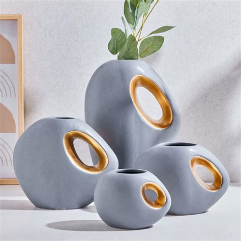 Buy Marshmallow Ceramic Vase from Home Centre at just INR 1399.0