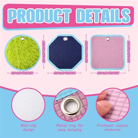 Beeveer 15 Pcs Mini Sensory Mats for Autistic Children 8 x 8 India | Ubuy