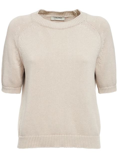 Corinne cotton knit short sleeve top - 'S Max Mara - Women | Luisaviaroma