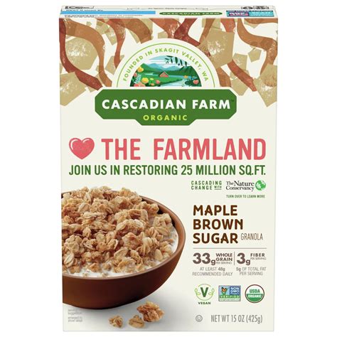 Cascadian Farm Organic Maple Brown Sugar Granola - Shop Granola & Snack ...