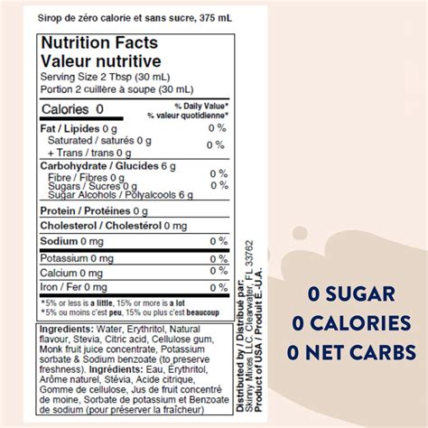 Jordan’s Skinny Syrups Sugar-Free Syrup French Vanilla at NaturaMarket