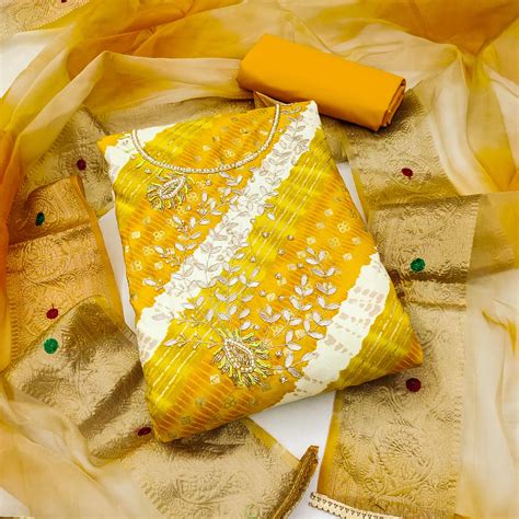 Pink Printed Pure Cotton Dress Material