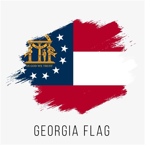 USA State Georgia Grunge Vector Flag Design Template 18811299 Vector ...