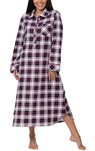Buy PajamaGram Long Flannel Nightgown Women - Christmas Nightgown ...