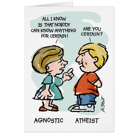 Agnostic vs Atheist | Zazzle