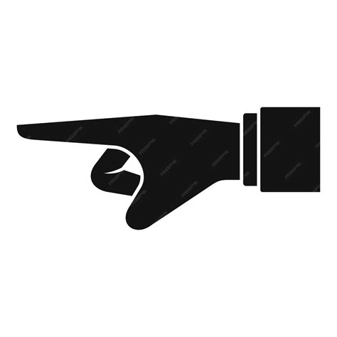 Handsymbol des Staatsanwalts Einfache Illustration des ...