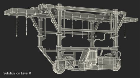 Straddle Carrier Combilift SC Clean Rigged 3D | 3D Molier International