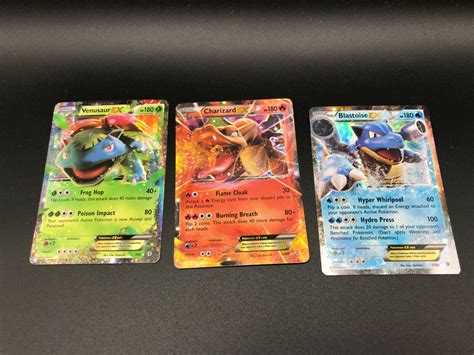 Mega Blastoise Charizard Venusaur Cards
