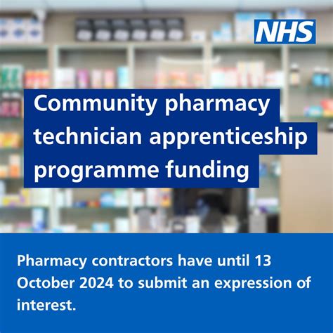 The Community Pharmacy Technician Apprenticeship Programme is open for applications. Community ...