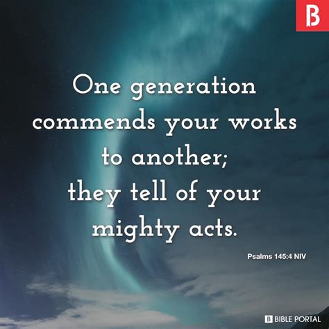 Generation To Generation Bible Verse