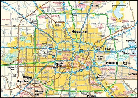 Printable Map Of Houston Texas - Printable Word Searches