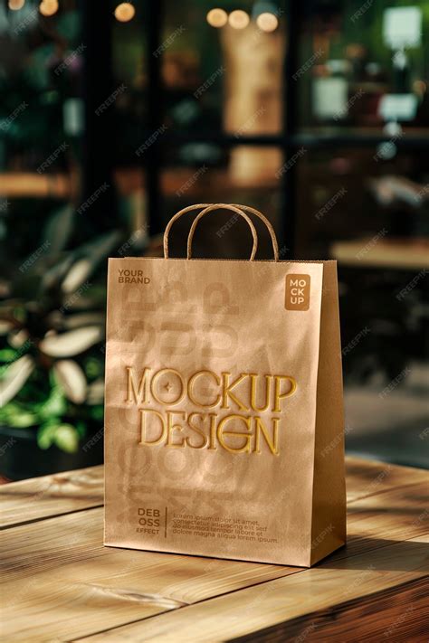 Premium PSD | Paper bag mockup