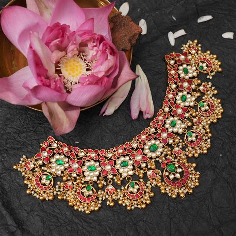 Kundan Choker Necklace & Polki Choker Necklace