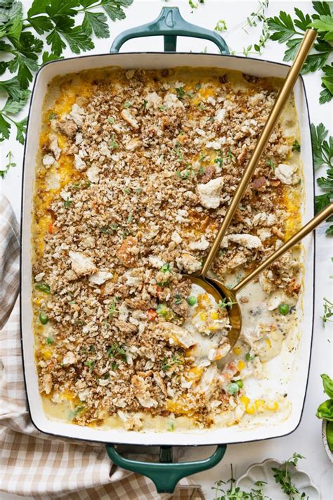 Dump-and-Bake Chicken Vegetable Casserole - The Seasoned Mom