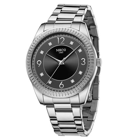 Buy NIBOSI Men's Watches Analog Quartz Minimalism Diamond Dial Watches ...