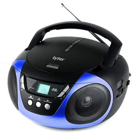 tyler tau101-yl portable sport stereo cd player with am/fm radio, aux ...