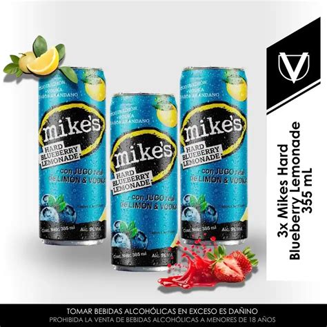 3x Mikes Hard Blueberry Lemonade 355 Ml - Rappi
