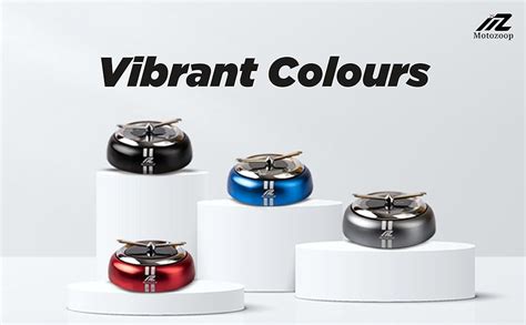 MOTOZOOP Metal Boby Fan Car Solar Perfume Air Freshener Car Fragrance ...