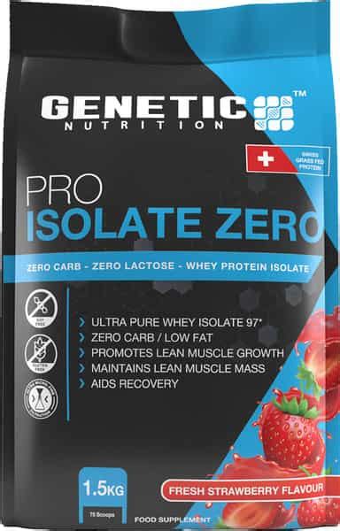 Buy GENETIC NUTRITION PRO-ISOLATE ZERO SWISS GRASS-FED ISOLATE 97% WHEY ...