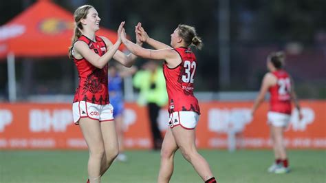 AFLW Round 3 Essendon's first-half blitz sets up AFLW win over West ...