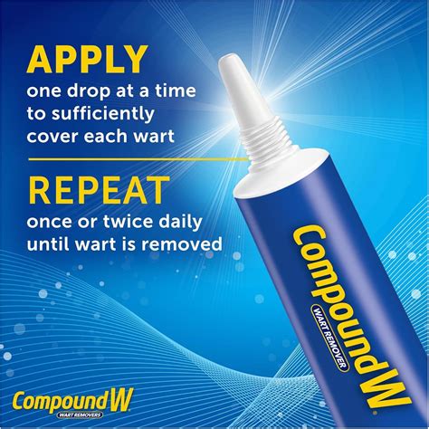 Compound W Wart Remover Salicylic Acid Maximum Strength Fast Acting Gel ...