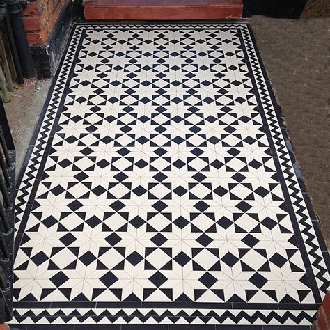 Black And White Mosaic Floor Tile