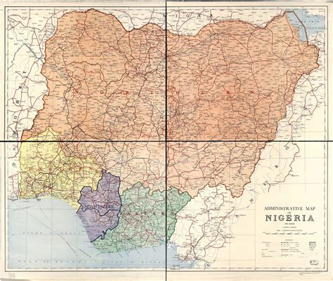 Large detailed administrative map of Nigeria - 1965 | Nigeria | Africa | Mapsland | Maps of the ...