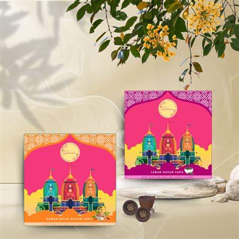 Gulessence Loban ,Sandalwood Havan Cups | EarthBased