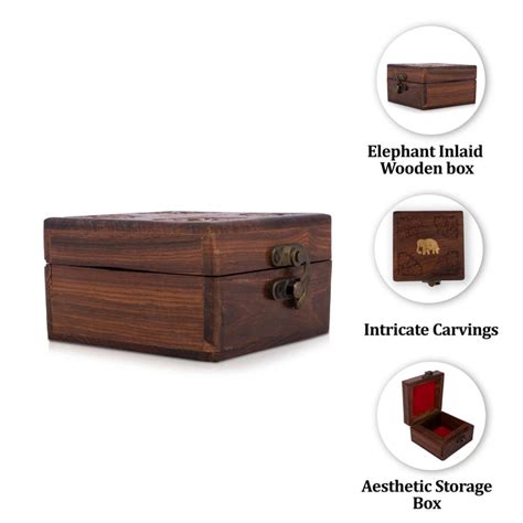 Giri - Wooden Jewel Box | Elephant Jewellery Box | Jewelry Gift Boxes