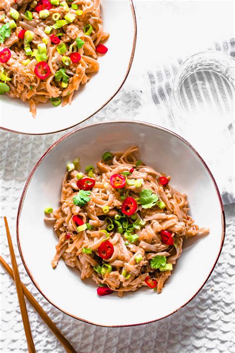 Slow Cooker Chicken Noodle Recipe | Garlic & Ginger | Hint Of Helen