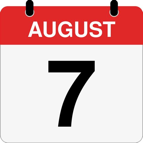 How Many Days Until August 7th? - Inch Calculator