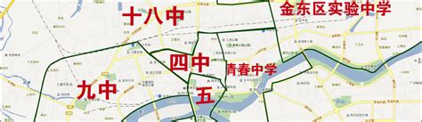 金华市区中小学学区分布图