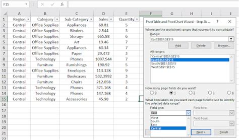 Image result for Excel Pivot Table Using Multiple Worksheets