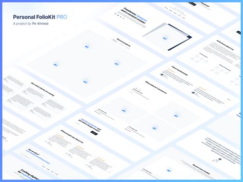 Personal FolioKit - Pre Built Template by Pir Ahmed on Dribbble