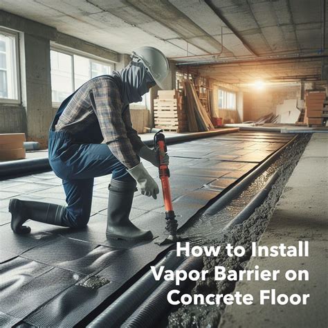 How To Put Vapor Barrier On Concrete Floor at William Woodard blog