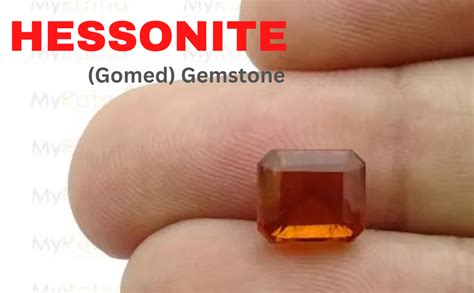 GEMSJEWELS 9.25 Ratti Certified Natural Hessonite Garnet (Gomed Siloni ...