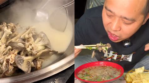 到藏龙岛一定要喝的地摊大锅羊肉汤【关哥味道】 - YouTube