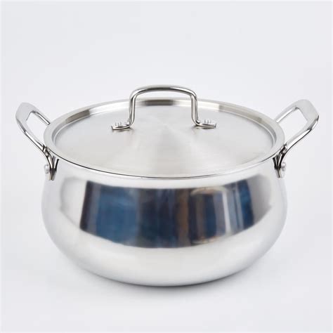 Buy Valeria Carin Stainless Steel Induction Handi with Lid - 6.8L from ...