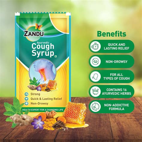 Buy ZANDU AYURVEDIC COUGH SYRUP - 8 ML Online & Get Upto 60% OFF at ...
