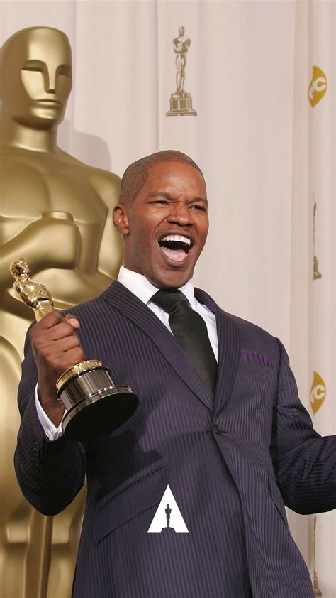 The Academy | Jamie Foxx accepting the Best Actor Oscar for “Ray” at the 77th Academy Awards. To ...
