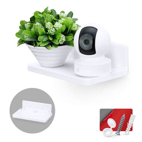 8" Large Floating Shelf, Adhesive & Screw In, for Bluetooth Speakers ...