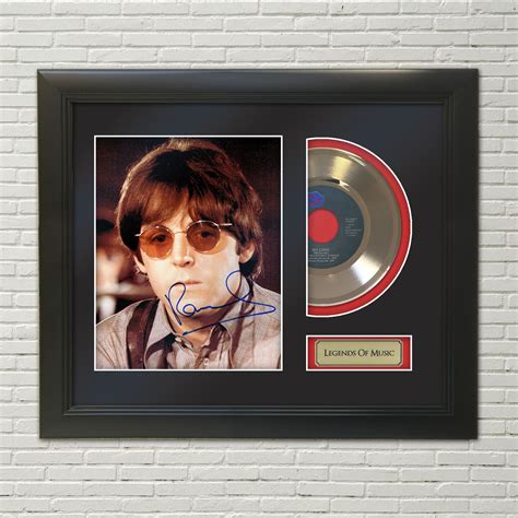 Paul McCartney – My Love Reproduction Signature Framed 45 Gold Record ...
