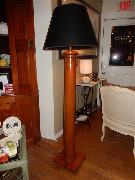 Pair of Tall Column Floor Lamps at 1stDibs